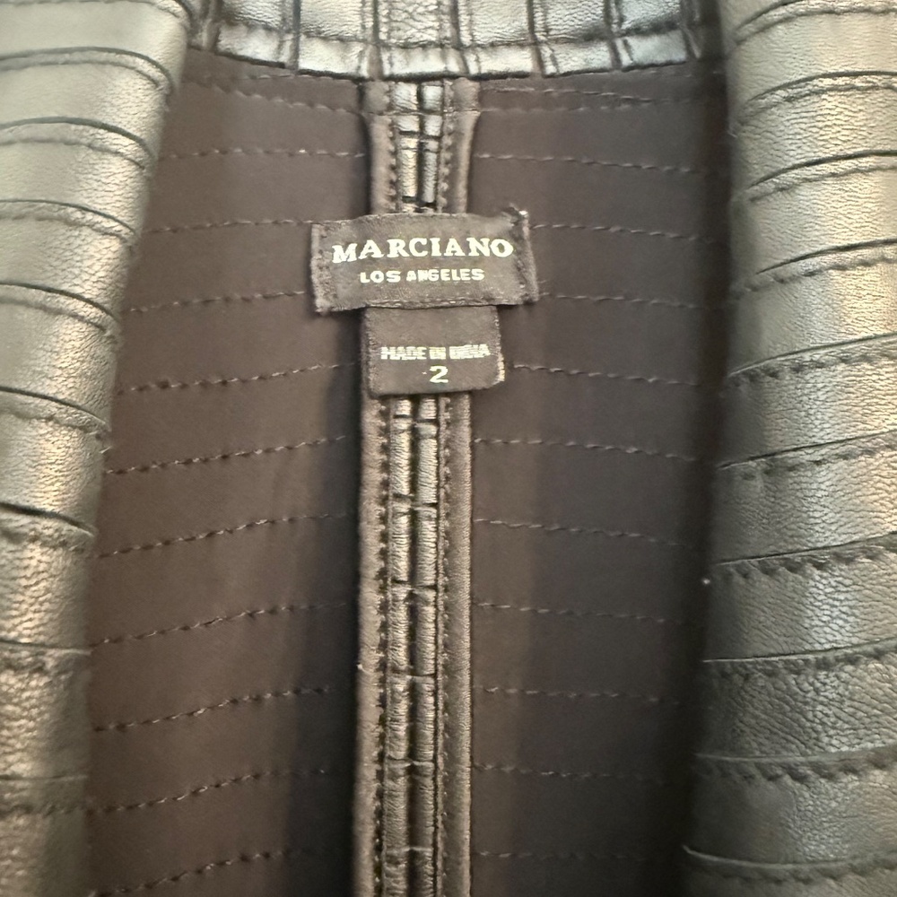 Marciano Shayna Drape Leather Jacket - Picture 6 of 9